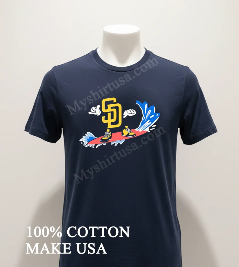 San Diego Sd Surfboard Surfing Waves Logo funny america t-shirts - navy-shirt San Diego Sd Surfboard Surfing Waves Logo Shirt Navy Shirt 1