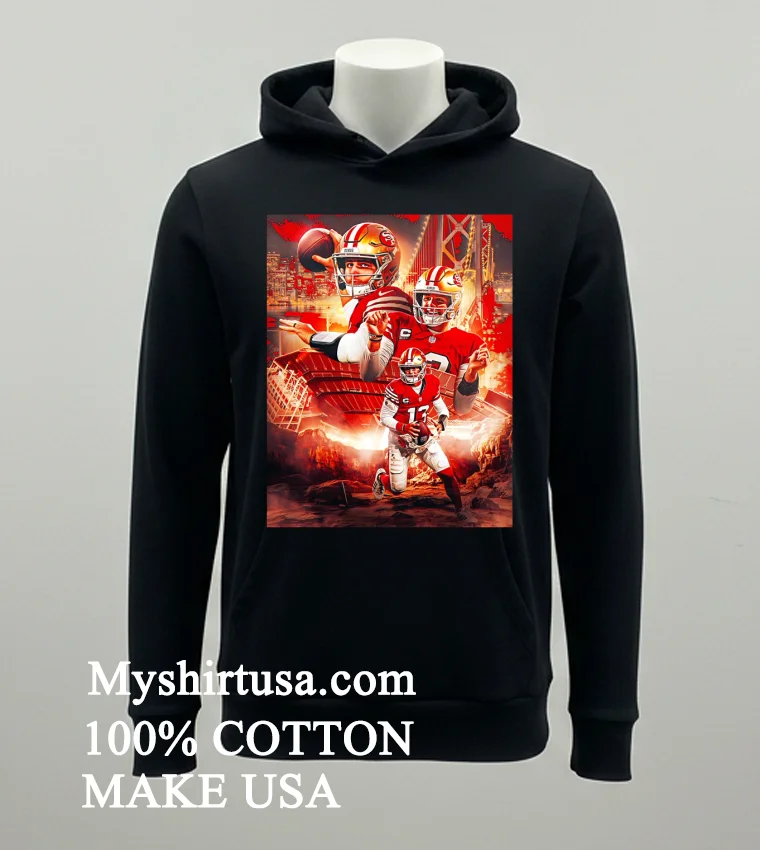 San Francisco 49ers Brock Purdy Stranger 13 Things Poster Shirt Balck Shirt