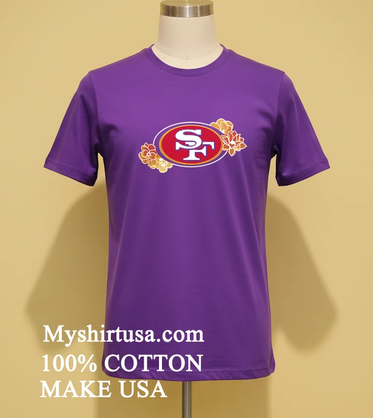 San Francisco 49Ers Faithful To The Bay Logo Shirt - purple-shirt San Francisco 49ers Faithful To The Bay Logo Shirt Purple Shirt