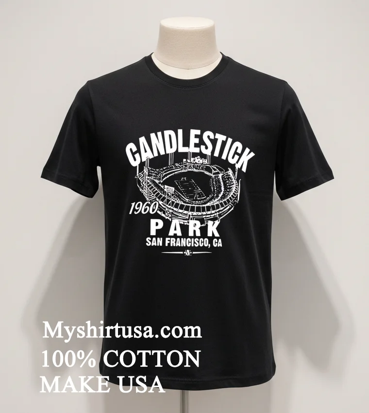 San Francisco 49ers Football Candle Sitck 1960 Park San Francisco Ca Shirt Balck Shirt 1