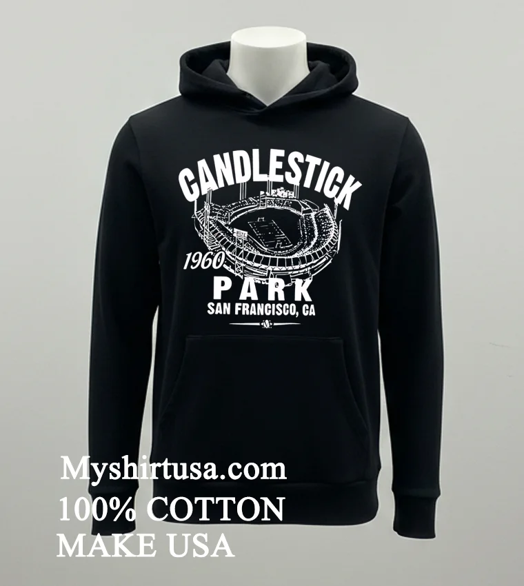 San Francisco 49ers Football Candle Sitck 1960 Park San Francisco Ca Shirt Balck Shirt