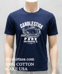 San Francisco 49Ers Football Candle Sitck 1960 Park San Francisco Ca Shirt