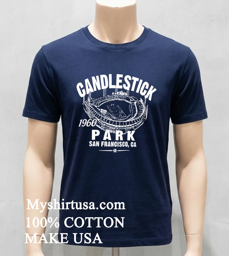 San Francisco 49Ers Football Candle Sitck 1960 Park San Francisco Ca Shirt - navy-shirt San Francisco 49ers Football Candle Sitck 1960 Park San Francisco Ca Shirt Navy Shirt