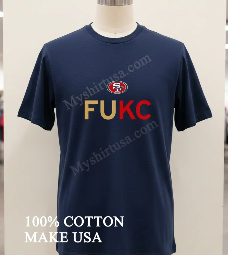 San Francisco 49ers Fukc Shirt Navy Shirt