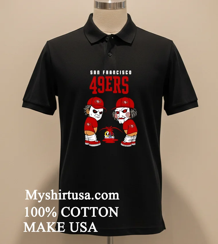 San Francisco 49ers Michael Myers Piss On Rams Seahawks Cardinals Shirt Balck Shirt 2