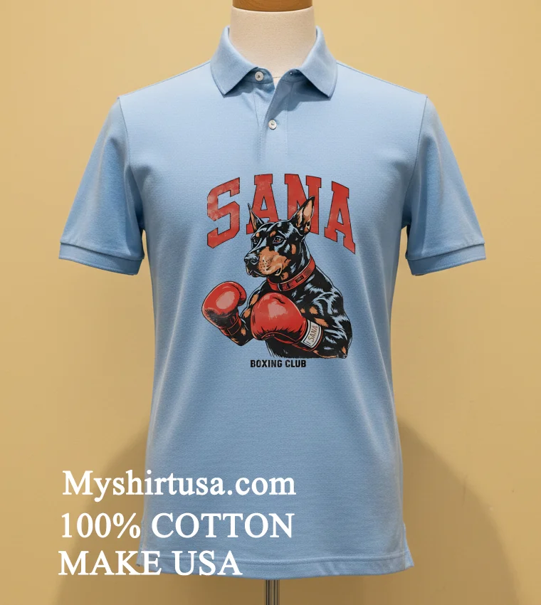 Sana Dog Boxing Club Shirt Blue Shirt