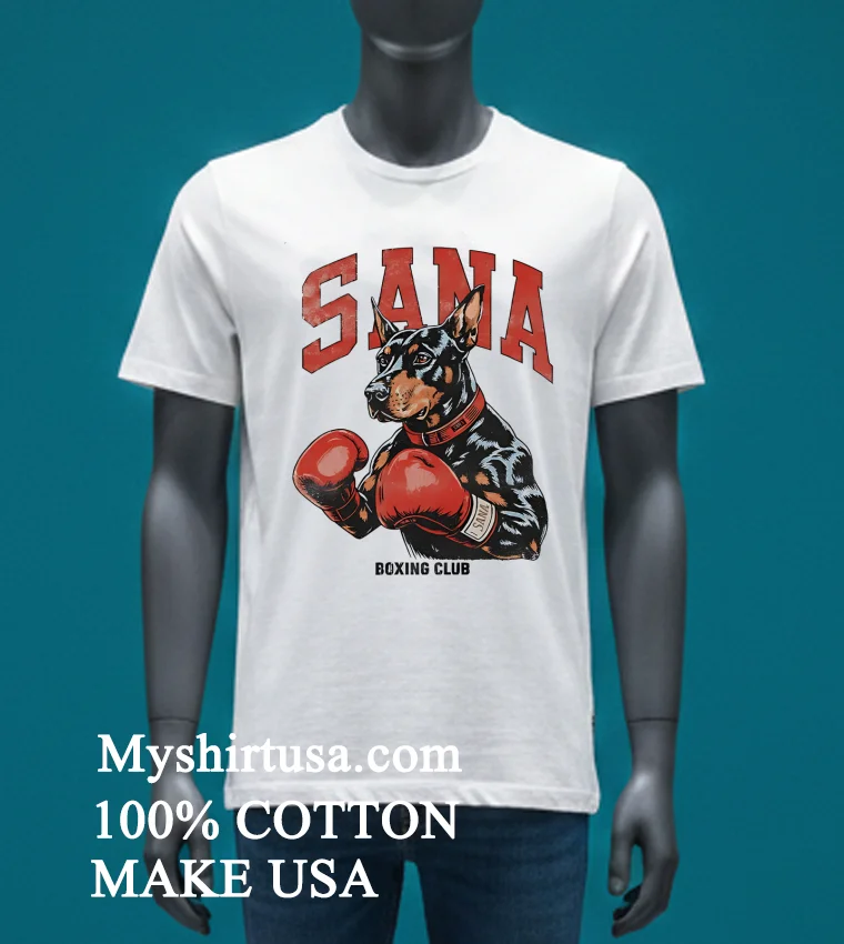 Sana Dog Boxing Club Shirt White T Shirt 3