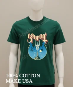 Sauron Lord Of The Rings Barad Dur Tower Metal Font funny america t-shirts