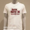 Sayin Smith 26 Ohio State Buckeyes Football Shirt White T Shirt