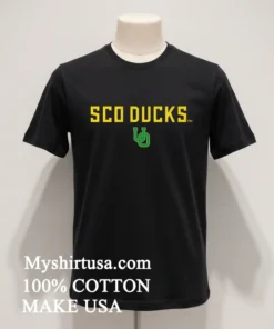 Sco Ducks Uo Green And Yellow Logo funny america t-shirts