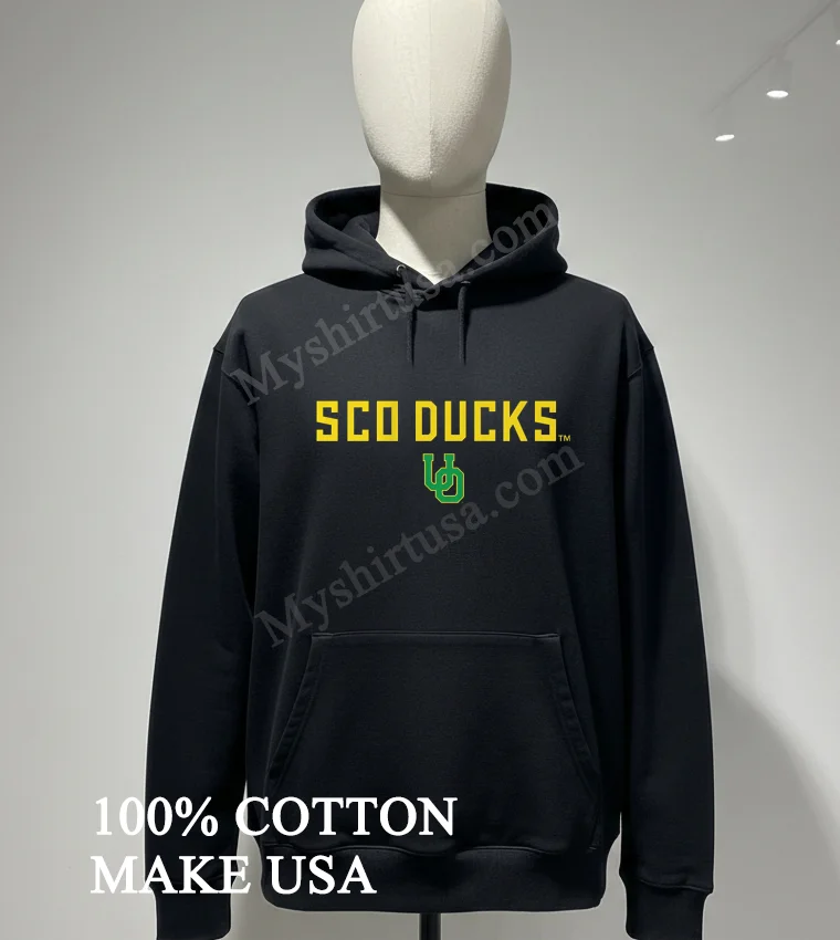 Sco Ducks Uo Green And Yellow Logo Shirt Hoodie Shirt
