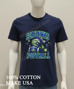 Seahawks Football Galaxy Sparkling Helmet Eagle Graphic Stars Shirt