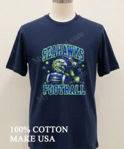 Seahawks Football Galaxy Sparkling Helmet Eagle Graphic Stars Shirt