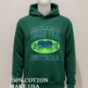 Seattle 1976 Football Vintage Distressed Double Helmet Oval Shirt Hoodie Shirt