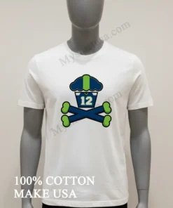 Seattle Cupcake Jersey Number 12 Crossbones Sports Graphic funny america t-shirts