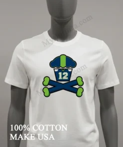 Seattle Cupcake Jersey Number 12 Crossbones Sports Graphic funny america t-shirts