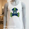 Seattle Cupcake Jersey Number 12 Crossbones Sports Graphic Shirt White T Shirt 3