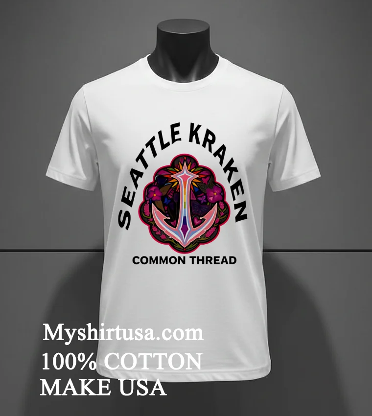 Seattle Kraken Common Thread Shirt - white-t-shirt Seattle Kraken Common Thread Shirt White T Shirt 3