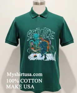 Seattle Kraken Ice Hockey Skeleton Art Shirt