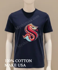 Seattle Kraken Lunar New Year Night 2025 Hockey Logo funny america t-shirts