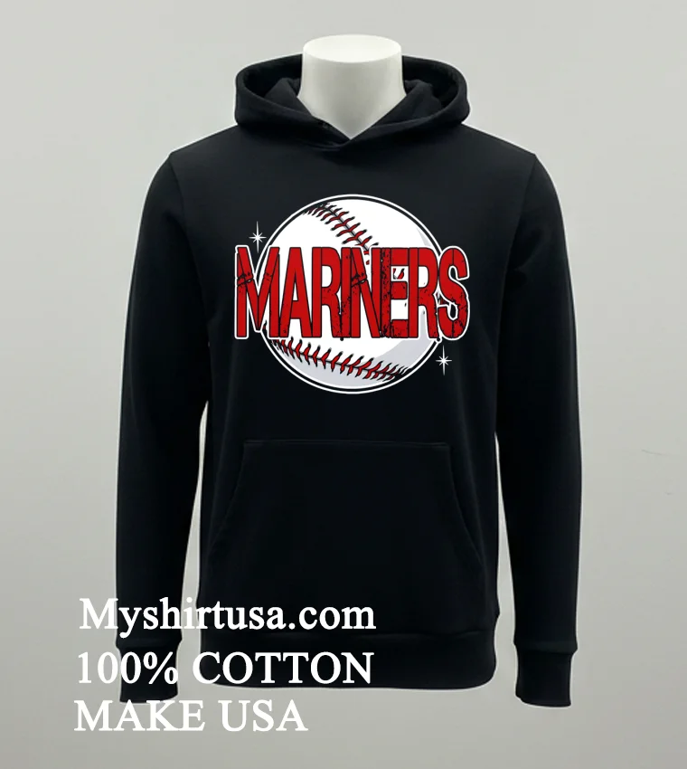 Seattle Mariners Mariners Baseball Mariners Ball Shirt Balck Shirt