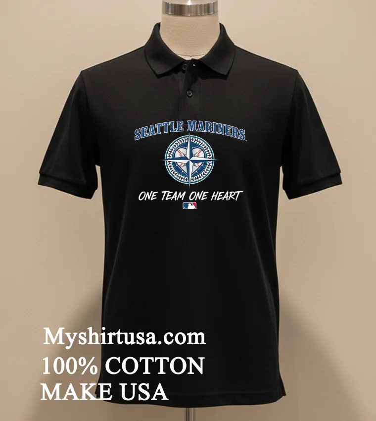Seattle Mariners One Team One Heart Mlb Shirt Balck Shirt 2