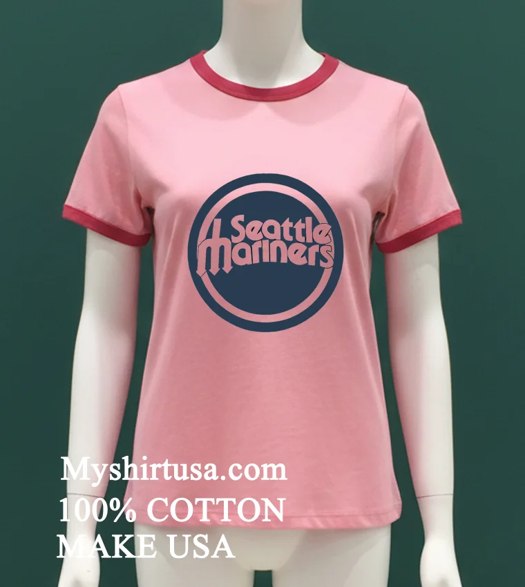 Seattle Mariners Vintage Style Shirt Pink T Shirt