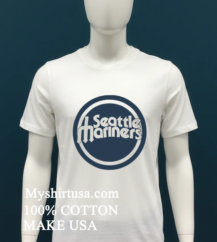 Seattle Mariners Vintage Style Shirt - white-t-shirt Seattle Mariners Vintage Style Shirt White T Shirt 1