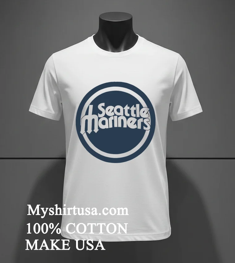 Seattle Mariners Vintage Style Shirt - white-t-shirt Seattle Mariners Vintage Style Shirt White T Shirt 2