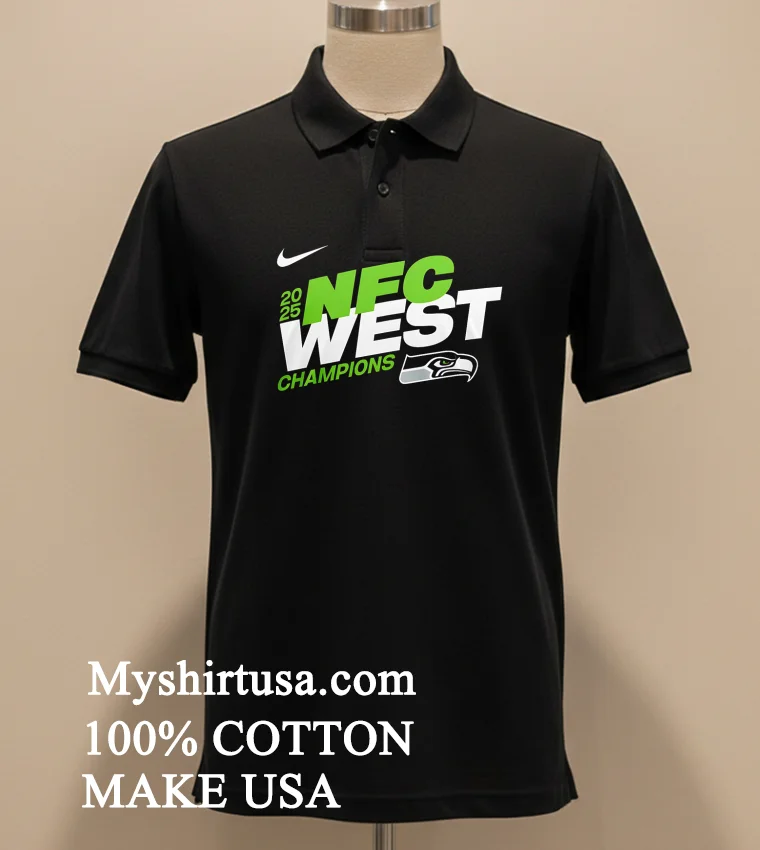 Seattle Seahawks 2025 Nfc East Champions Super Bowl Lx Mascot Shirt Balck Shirt 1