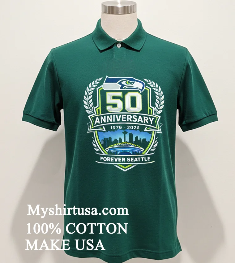 Seattle Seahawks 50Th Anniversary Game 1976 2026 Shirt - green-shirt Seattle Seahawks 50th Anniversary Game 1976 2026 Shirt Green Shirt