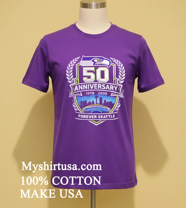 Seattle Seahawks 50th Anniversary Game 1976 2026 Shirt Purple Shirt