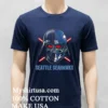 Seattle Seahawks Darth Vader Dark Side Football Fan Graphic Shirt Navy Shirt