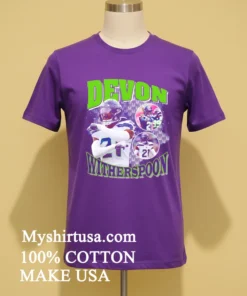 Seattle Seahawks Devon Witherspoon Throwback Style Graphic Shirt