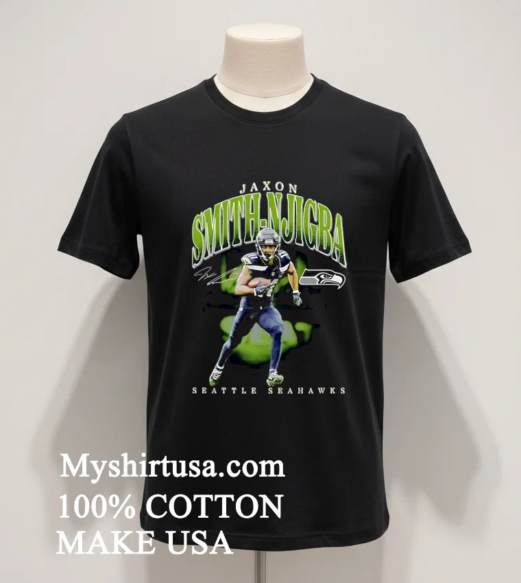 Seattle Seahawks Jaxon Smith Njigba Player Hype Signature Shirt - balck-shirt Seattle Seahawks Jaxon Smith Njigba Player Hype Signature Shirt Balck Shirt