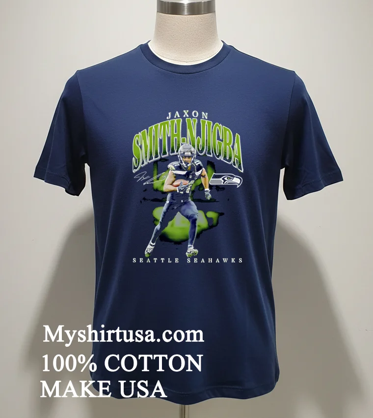 Seattle Seahawks Jaxon Smith Njigba Player Hype Signature Shirt Navy Shirt
