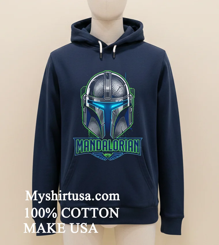 Seattle Seahawks Mandalorian This Is The Way Football Shirt Navy Shirt 1