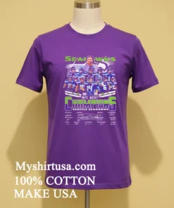 Seattle Seahawks Nfc 2025 West Division Champions Graphic Signatures Shirt