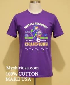Seattle Seahawks Nfc West Champions 2025 Mascot Strong Shirt