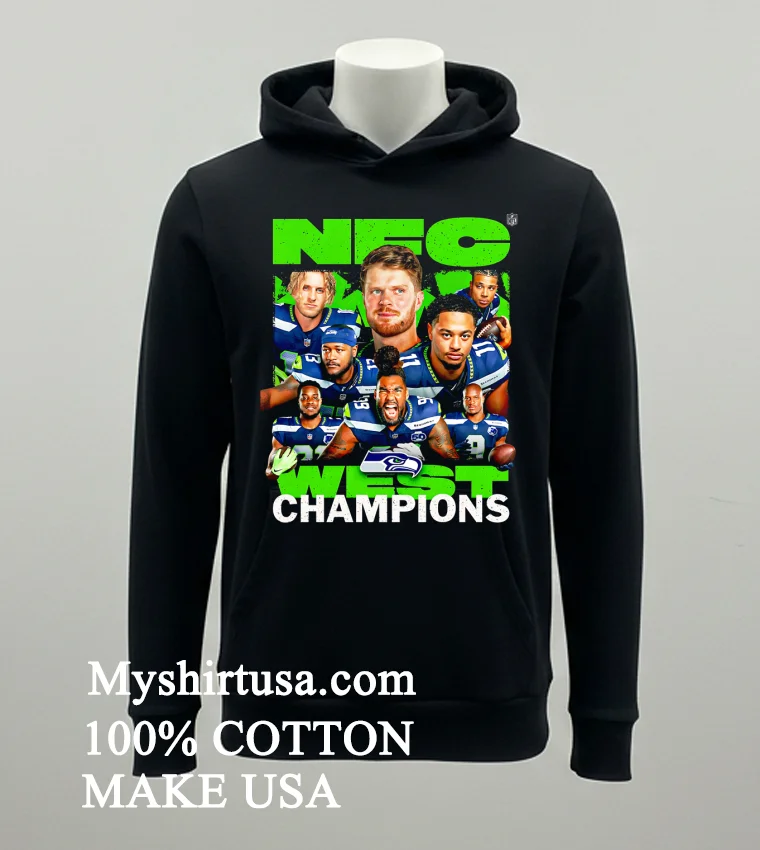 Seattle Seahawks Nfc West Champions Graphic Players Shirt - balck-shirt Seattle Seahawks Nfc West Champions Graphic Players Shirt Balck Shirt