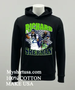 Seattle Seahawks Richard Sherman Throwback Style Graphic Shirt