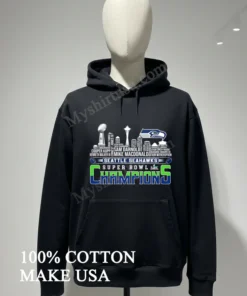 Seattle Seahawks Super Bowl Champions Mike Macdonald Sam Darnold funny america t-shirts