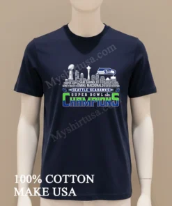 Seattle Seahawks Super Bowl Champions Mike Macdonald Sam Darnold funny america t-shirts