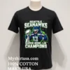 Seattle Seahawks Super Bowl Lix Champions Cat Shirt Balck Shirt