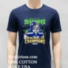 Seattle Seahawks Super Bowl Lix Champions Dog Shirt Navy Shirt