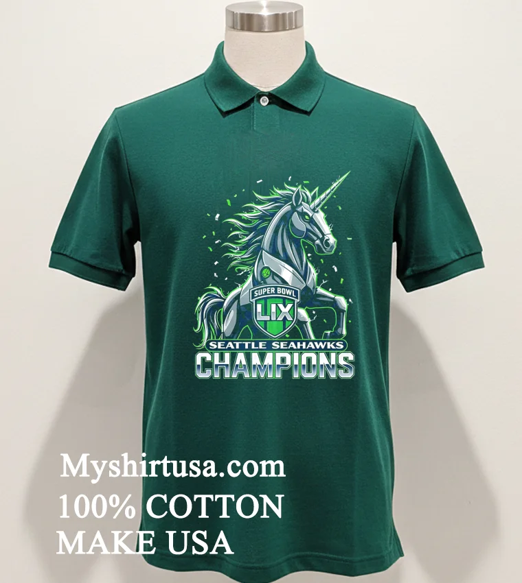 Seattle Seahawks Super Bowl Lix Champions Unicorn Shirt - green-shirt Seattle Seahawks Super Bowl Lix Champions Unicorn Shirt Green Shirt