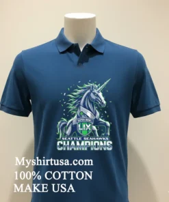Seattle Seahawks Super Bowl Lix Champions Unicorn Shirt