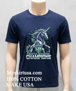 Seattle Seahawks Super Bowl Lix Champions Unicorn Shirt