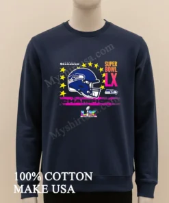 Seattle Seahawks Super Bowl Lx Champions Helmet funny america t-shirts