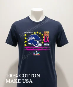 Seattle Seahawks Super Bowl Lx Champions Helmet funny america t-shirts
